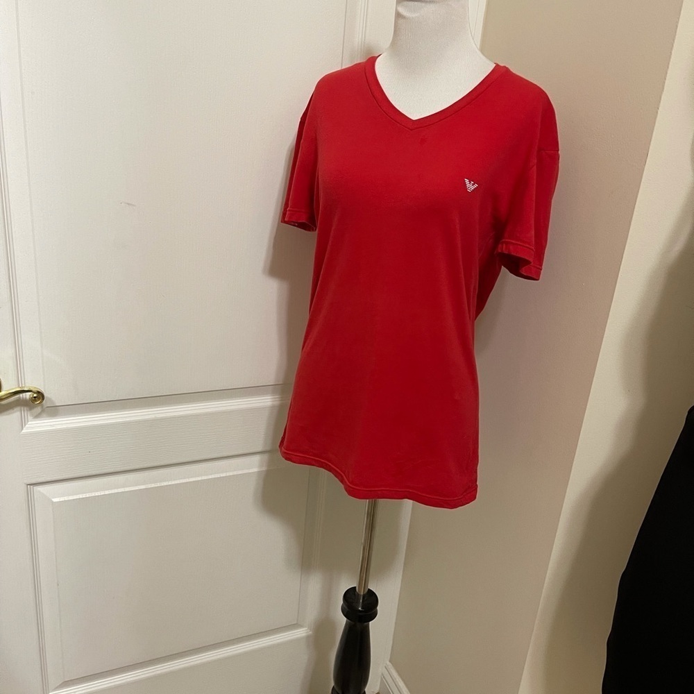 Emporio Armani exchange red soft top